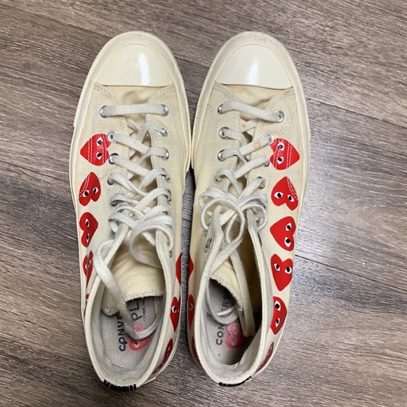Comme des Garcons & Converse high top shoes - Picture 5 of 10